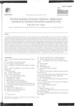 The fluid mechanics of natural ventilation-displacement