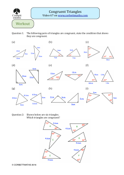 Congruent Triangles