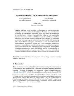 Breaking de Morgan`s law in counterfactual - LingBuzz