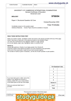 9700/04 - StudyGuide.PK