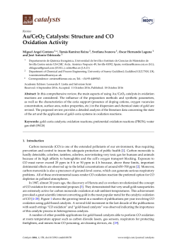 Au/CeO2 Catalysts: Structure and CO Oxidation Activity