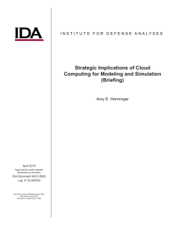 Strategic Implications of Cloud Computing for Modeling and
