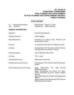 #7) ZN-09-16 FOREFRONT TOWNHOMES PUD, PLANNED UNIT