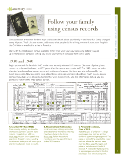 Follow your family using census records