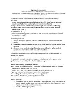 uOttawa Digestive System - OCDSB-OSSTF Science PD