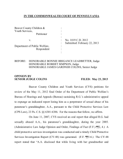 in the commonwealth court of pennsylvania