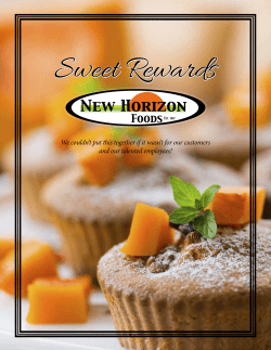 Sweet Rewards - New Horizon Foods