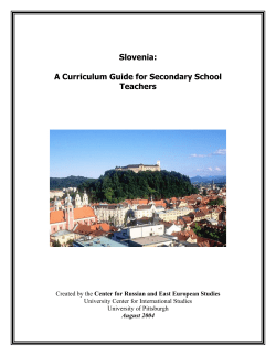 TABLE OF CONTENTS - University Center for International Studies