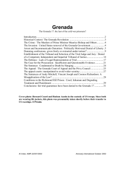 Grenada - Amnesty International