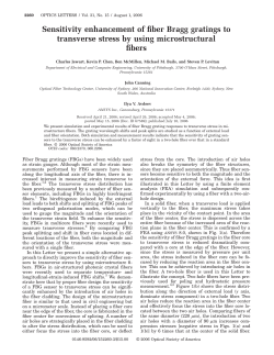 Sensitivity enhancement of fiber Bragg gratings to transverse stress