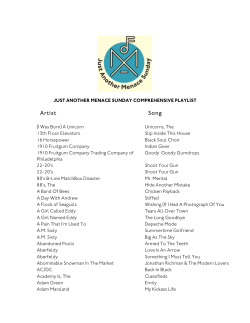 Artist Song - The Menace Attic