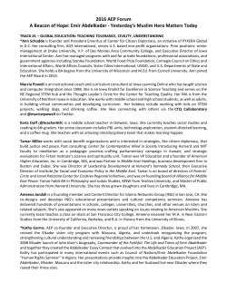 Presenter Bio - The Abdelkader Education Project