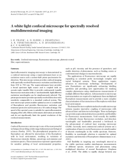 A white light confocal microscope for spectrally resolved