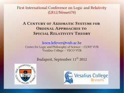 A Century of Axiomatic Systems for Ordinal Approaches to Special