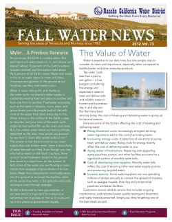 2012 Fall Newsletter - Rancho California Water District