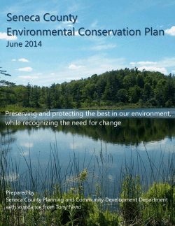 Seneca County - Environmental Conservation Plan