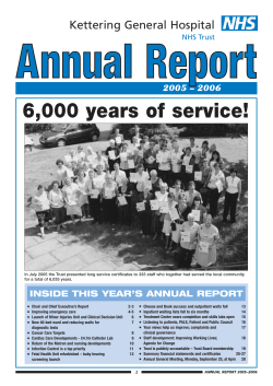 2006 - Kettering General Hospital