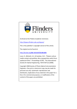 Archived at the Flinders Academic Commons: http://dspace.flinders