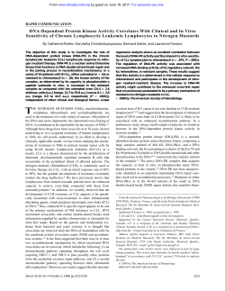 DNA-Dependent Protein Kinase Activity Correlates