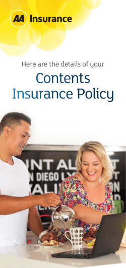 Contents Insurance Policy