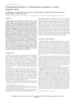 Estrogen-Related Receptor in Human Breast