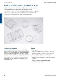 Falcon&reg; In Vitro Fertilization Plasticware
