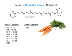 Section 2: Conjugated Dienes – Chapter 13