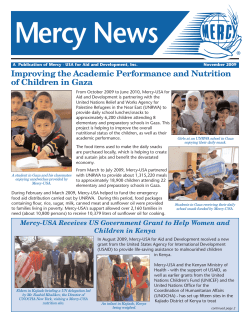 Improving the Academic Performance and Nutrition of - Mercy-USA