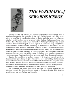 THE PURCHASE of SEWARD`S ICEBOX