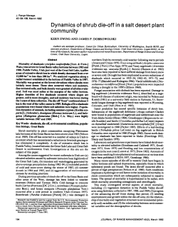 Dynamics of shrub die-off in a salt desert plant community