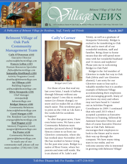 March 2017 Newsletter