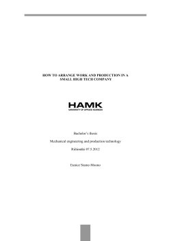 how to arrange work and production