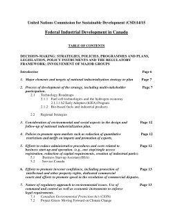 Decision-Making: Strategies, policies, programmes and plans