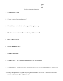 The Great Depression Questions 1. What was Black Tuesday?