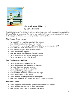 Lily and Miss Liberty