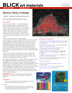 Skinny Strip Collage - Blick Art Materials