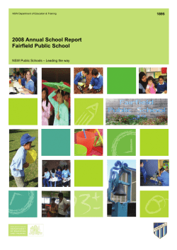 Annual school report 2008