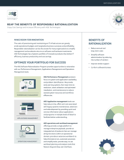 Reap the Benefits of Responsible Rationalization