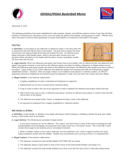2016-17 Basketball Contact Memo