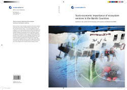 Socio-economic importance of ecosystem services in the Nordic
