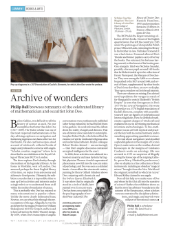 Archive of wonders