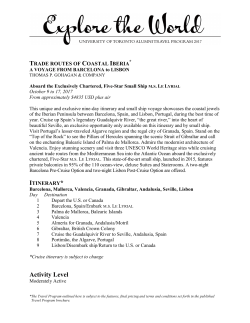 Itinerary - University of Toronto Alumni
