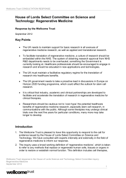 Regenerative Medicine