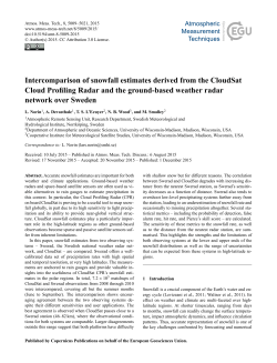 Intercomparison of snowfall estimates derived from the CloudSat