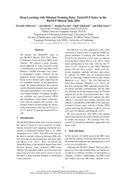 Deep Learning with Minimal Training Data: TurkuNLP Entry in the