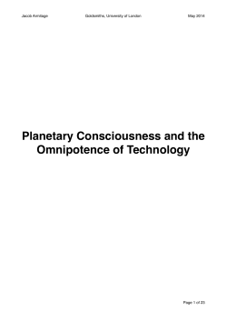 Planetary Consciousness and the Omnipotence of