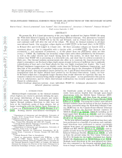 Near-infrared Thermal Emission from WASP