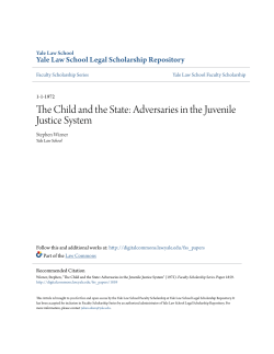 The Child and the State - Yale Law School Legal Scholarship
