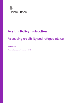 Considering the asylum claim and assessing credibility