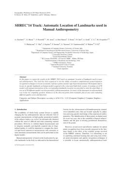 SHREC`14 Track: Automatic Location of